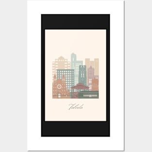 Toledo, OH, United States, map skyline - 02 style Posters and Art